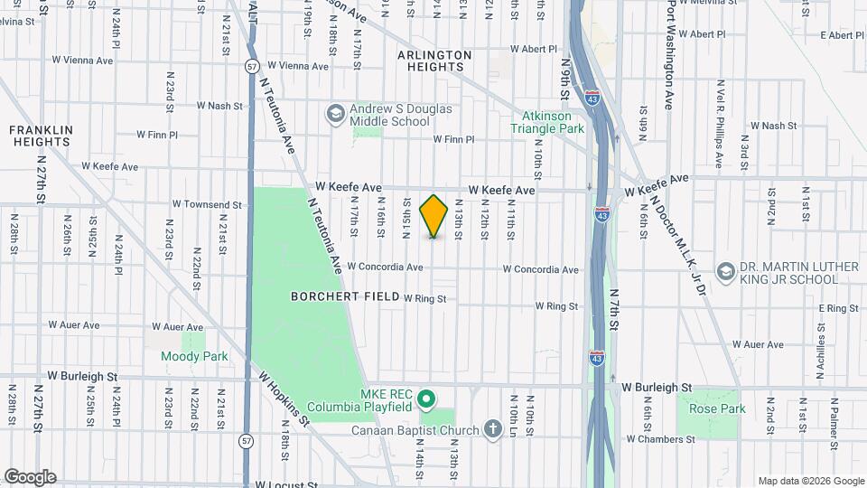 3334 N 14th St Map and Location Details