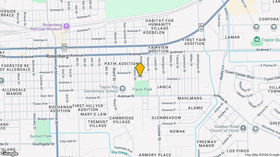 1318 Austin St Map and Location Details
