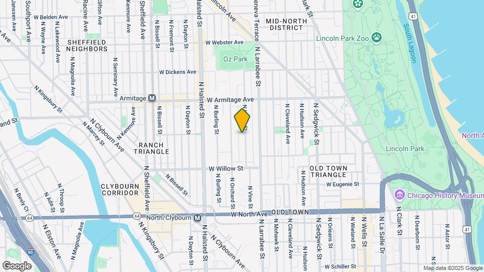 1870 N Howe St Map and Location Details