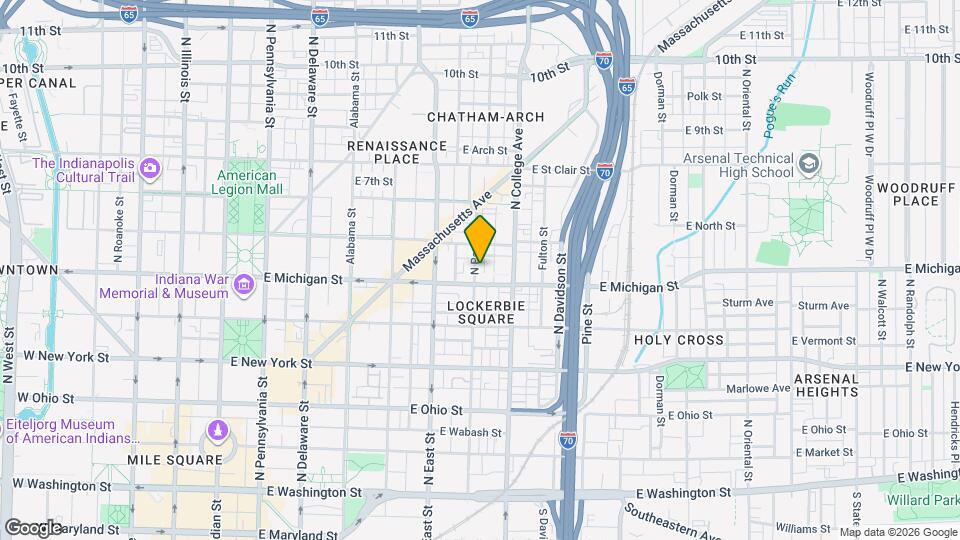 527 N Park Ave Map and Location Details