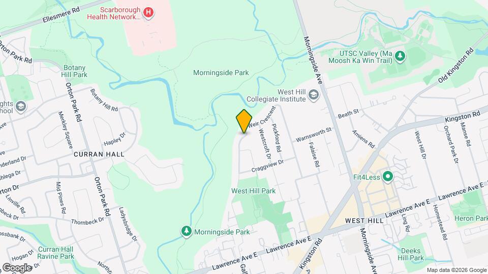 125 Weir Crescent Map and Location Details