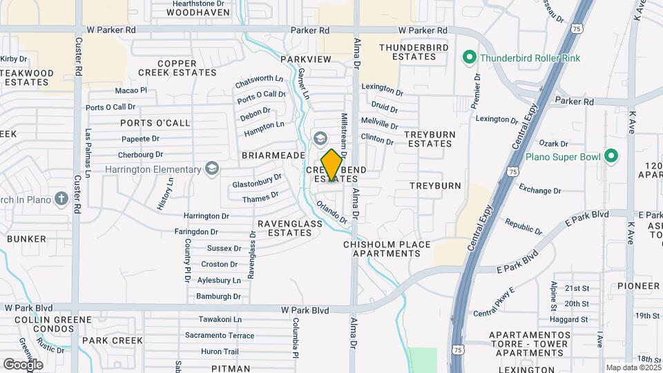 1117 Parkview Ln Mapa y Detalles de la Ubicación