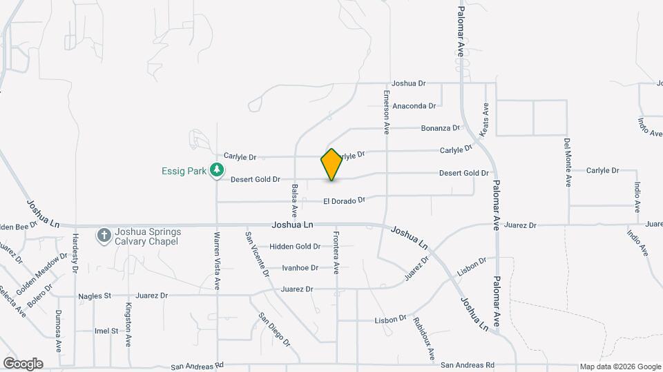 58025 Desert Gold Dr Map and Location Details