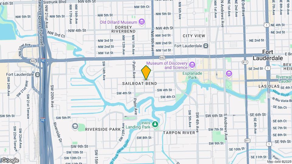 925 W Las Olas Blvd Map and Location Details