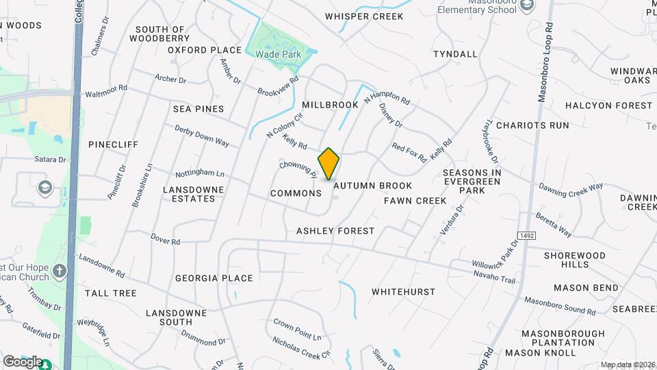 633 N Hampton Rd Map and Location Details