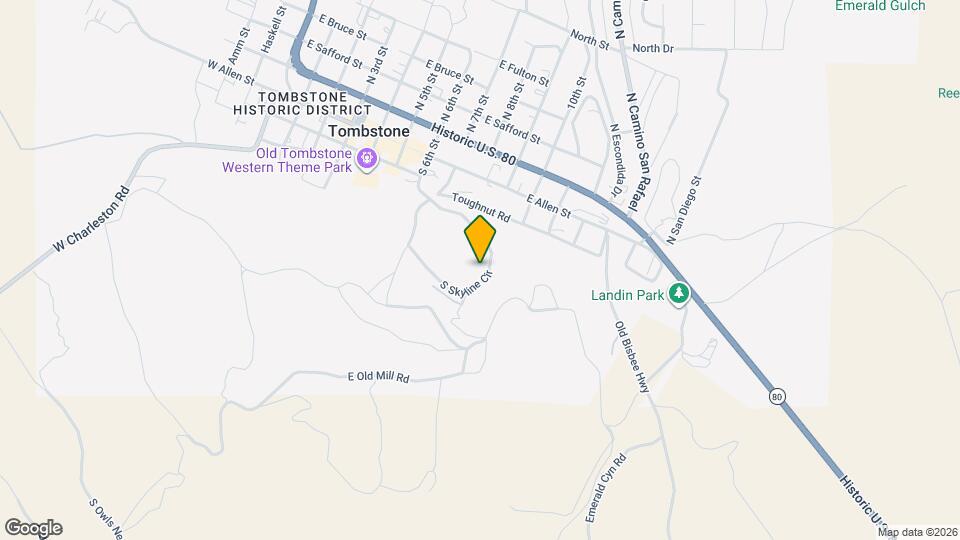 401 S Skyline Cir Map and Location Details