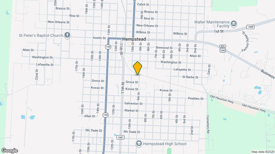 1305 9th St Map and Location Details