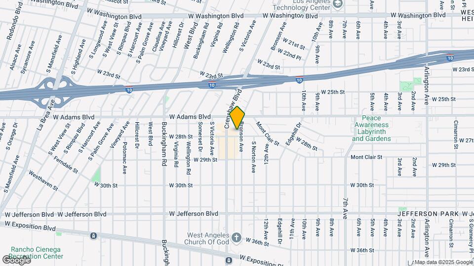 2637 S Bronson Ave Mapa y Detalles de la Ubicación