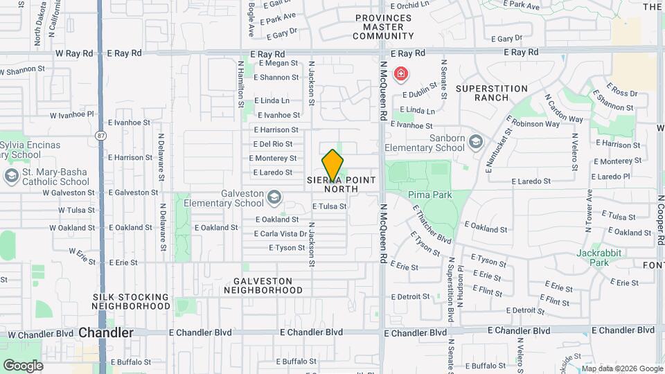 869 E Laredo St Mapa y Detalles de la Ubicación