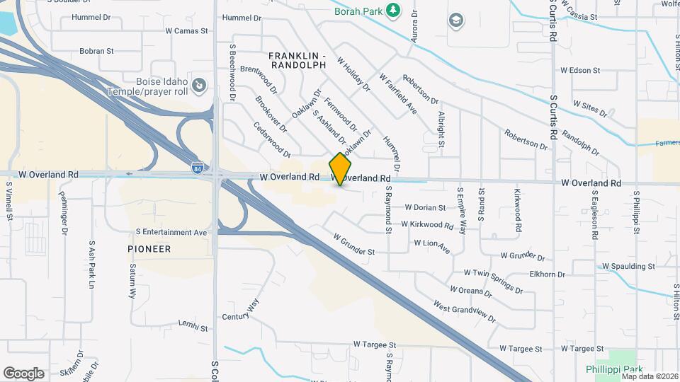 6841 W Overland Rd Mapa y Detalles de la Ubicación