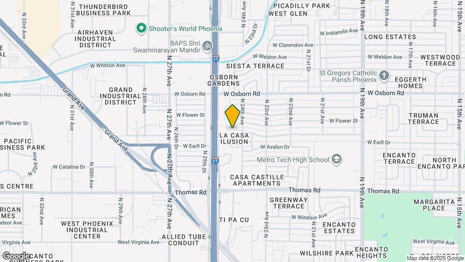 2430 W Earll Dr Map and Location Details