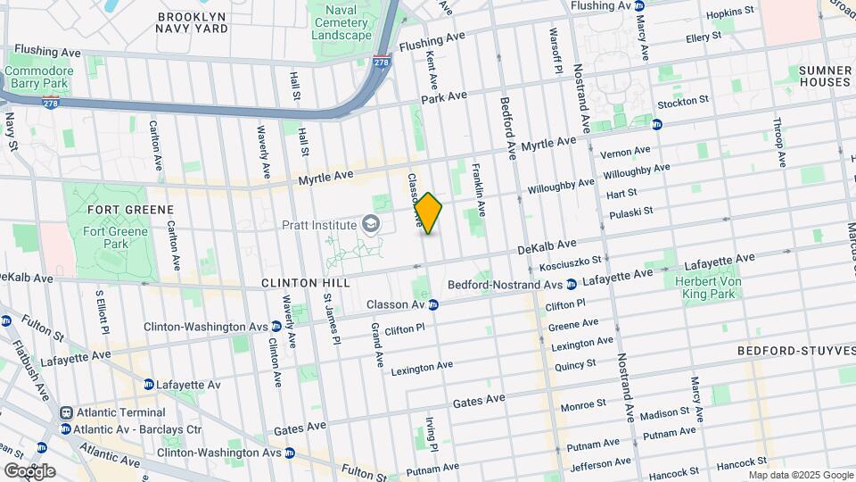 287 Classon Ave Mapa y Detalles de la Ubicación