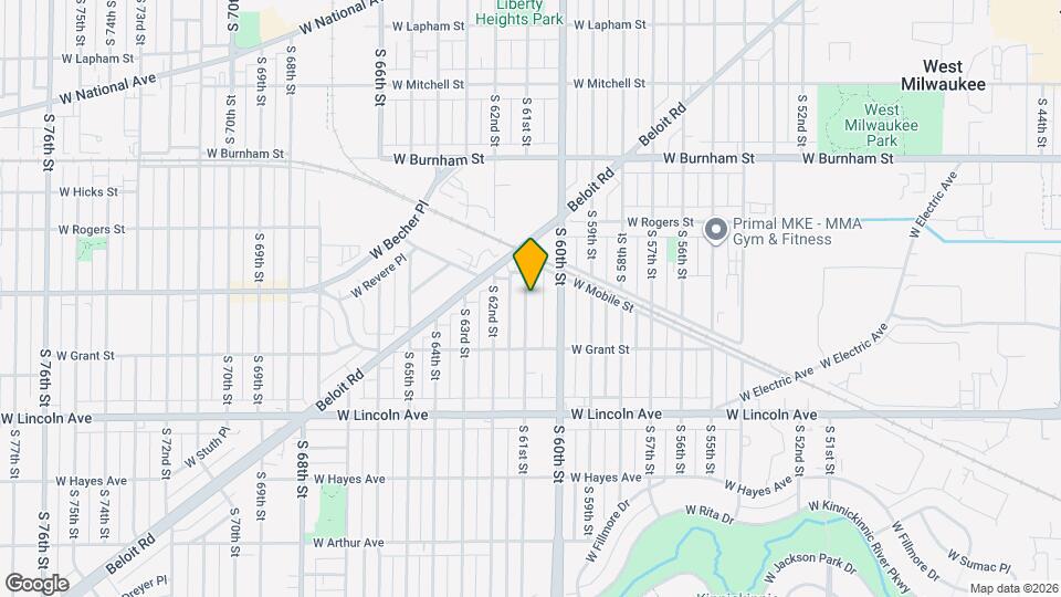 2114 S 61st St Map and Location Details