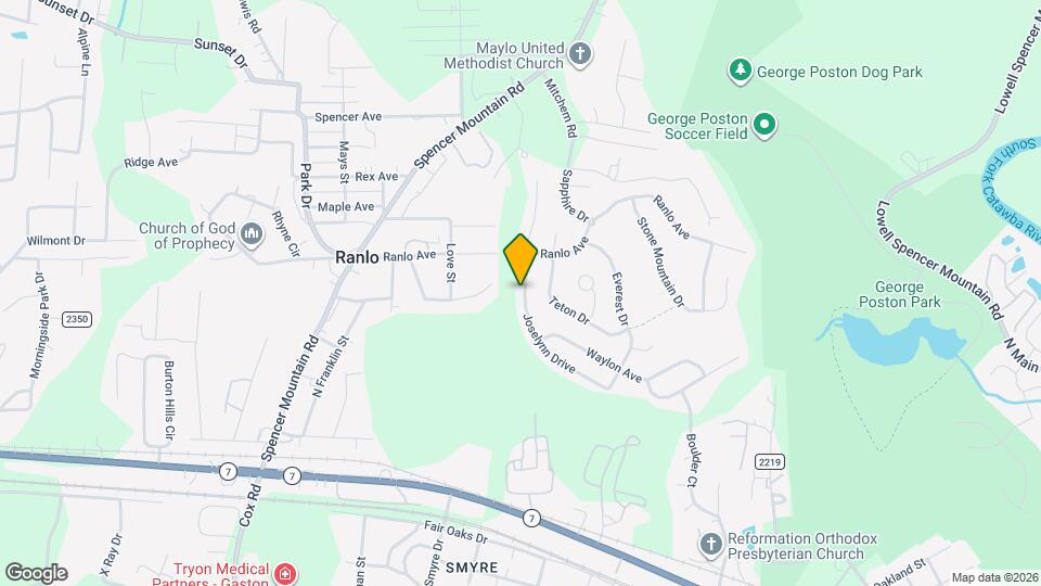 945 Joselynn Drive Map and Location Details