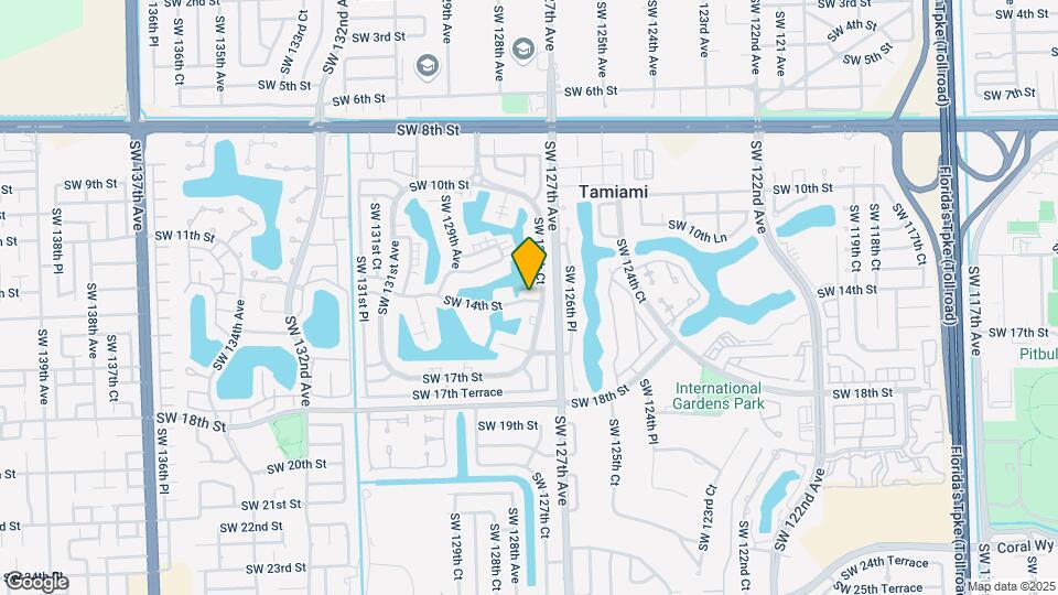 12761 SW 14th St Map and Location Details