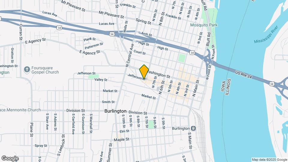 801 Jefferson St, Unit 225 N 8th Map and Location Details