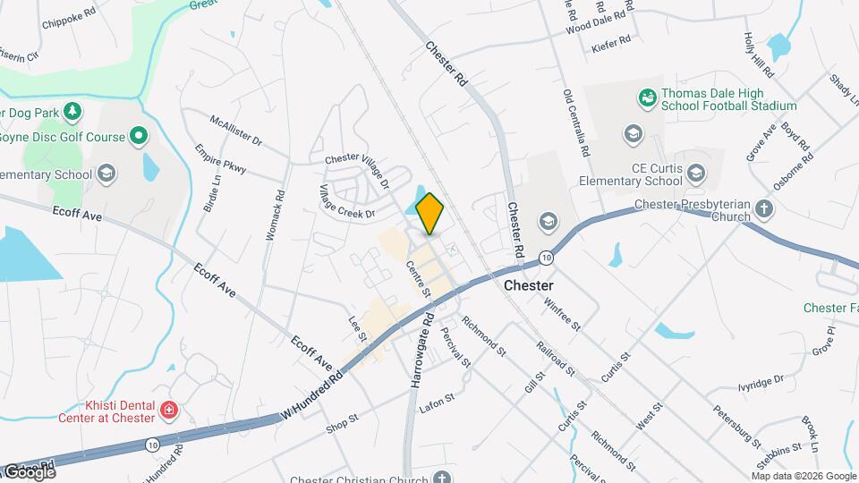 Chester Village Senior Apt Map and Location Details