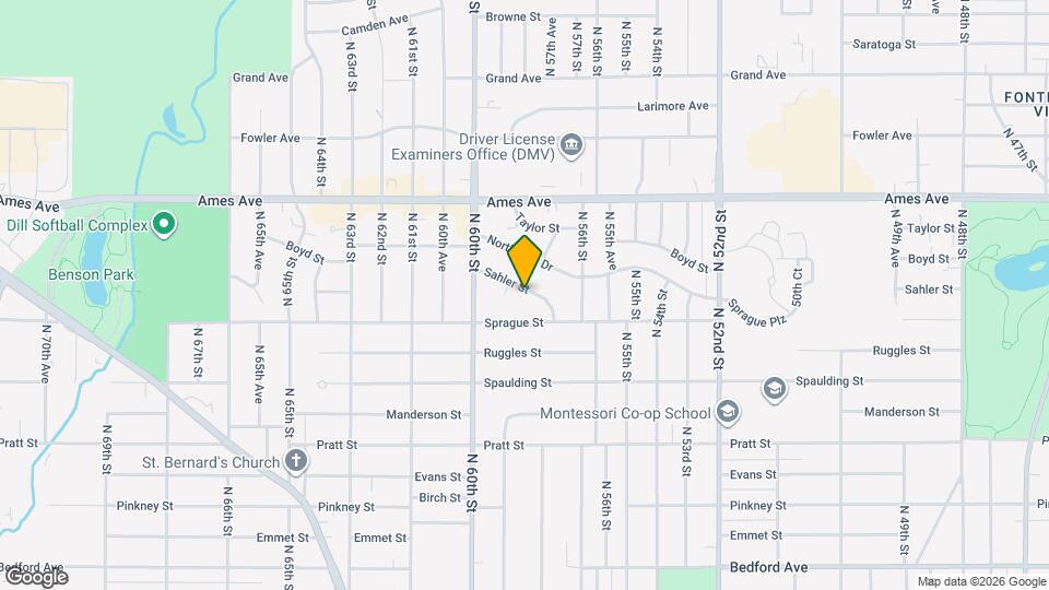 5839 Sahler St Map and Location Details
