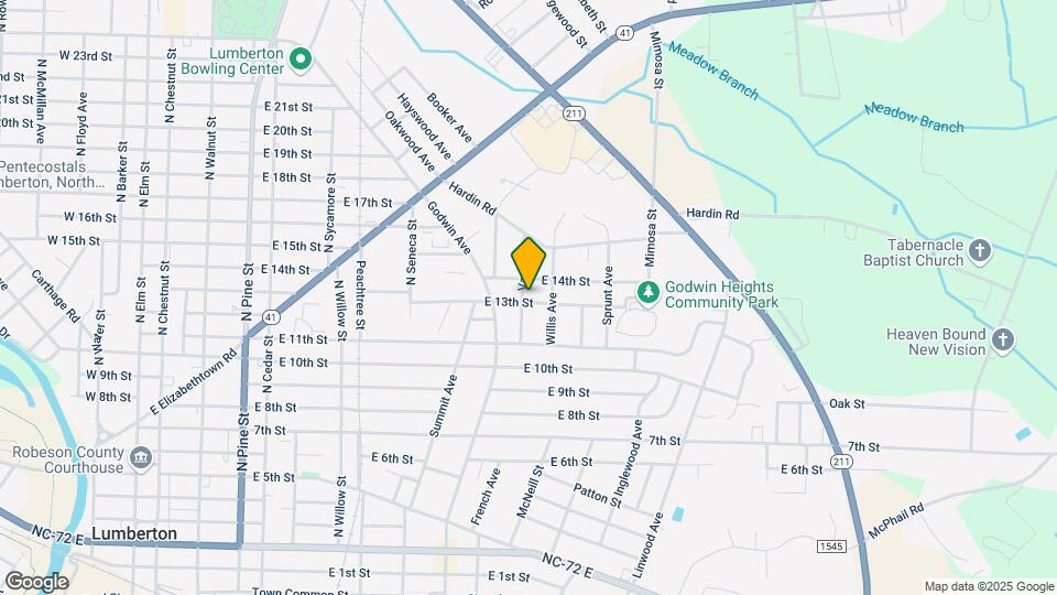 1101 E 13th St Map and Location Details