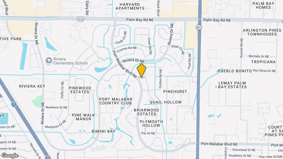 451 Port Malabar Blvd NE Map and Location Details