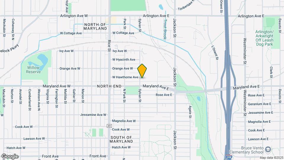 1220 Sylvan St Map and Location Details