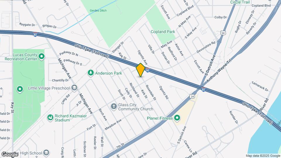 1215 Rosedale St Map and Location Details