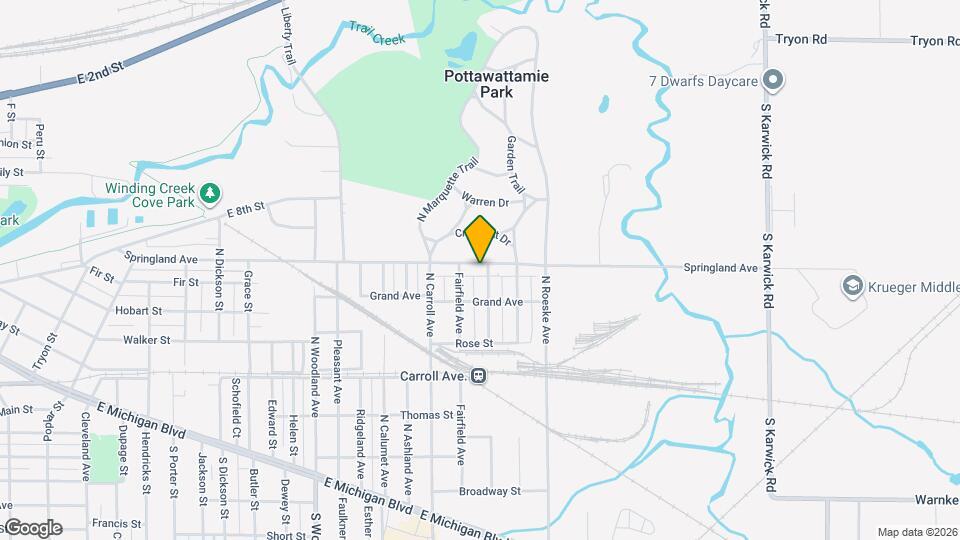 1519 Springland Ave Map and Location Details