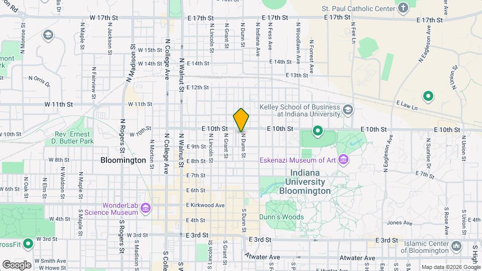 521 N Dunn St Map and Location Details