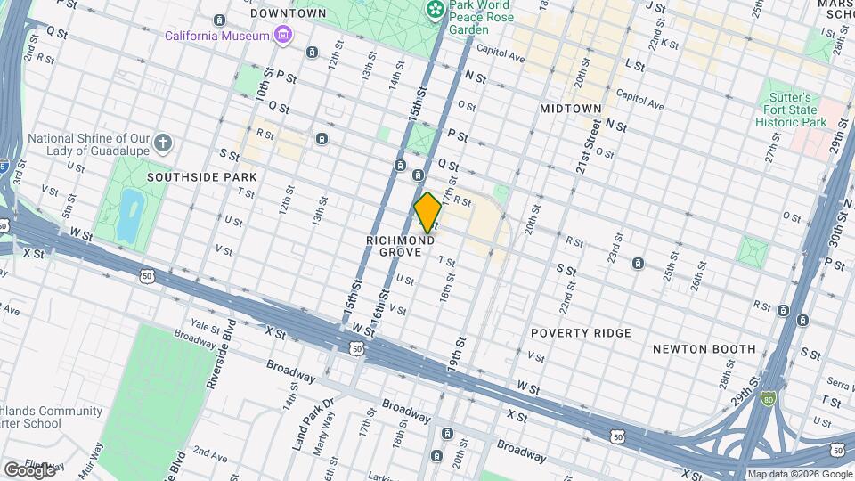 1916 17th St, Unit 1918 Mapa y Detalles de la Ubicación