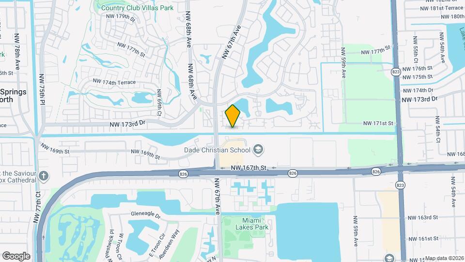 6532 NW 170th Terrace Map and Location Details