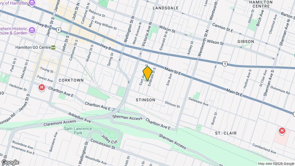 404 Hunter St E Map and Location Details