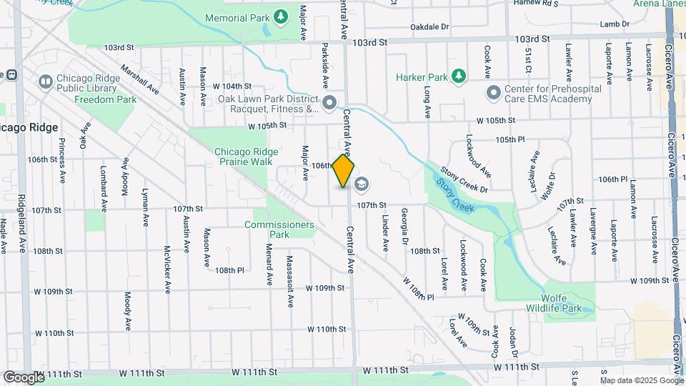 10640 S Central Ave Map and Location Details