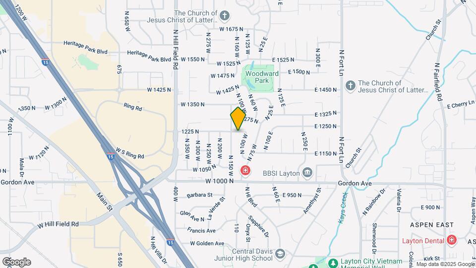 129 W 1225 N Map and Location Details