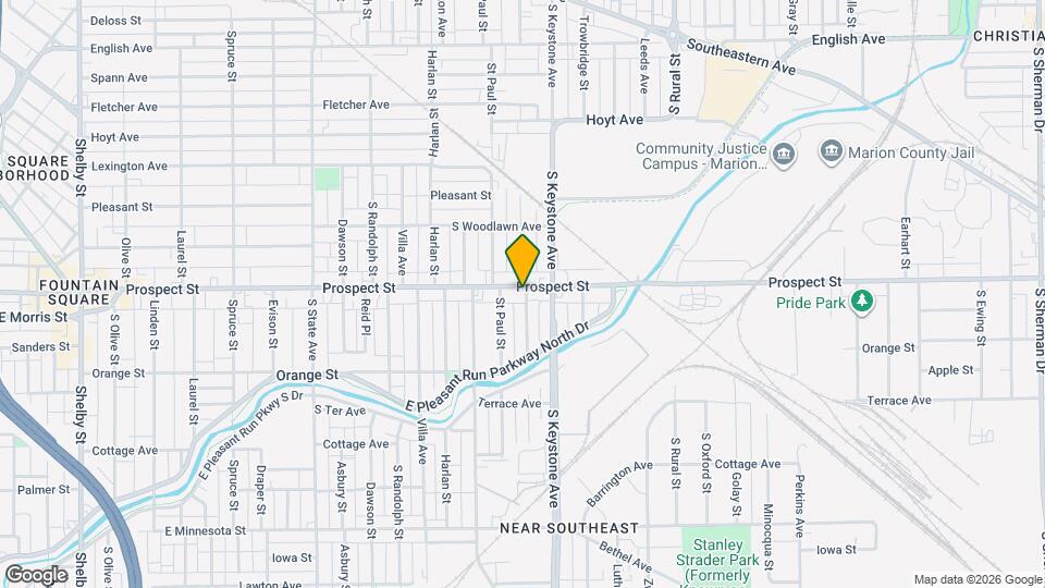 2329 Prospect St Map and Location Details