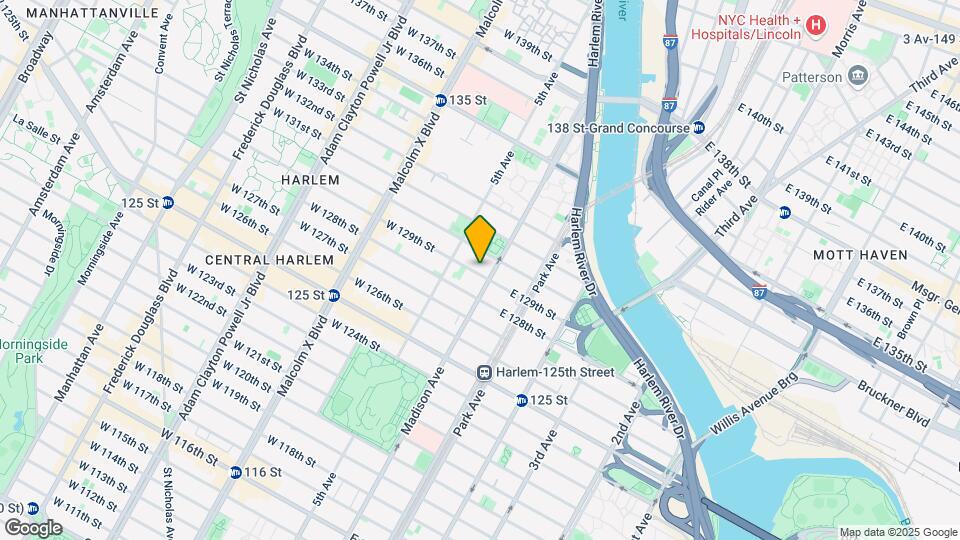 25 E 129th St Map and Location Details