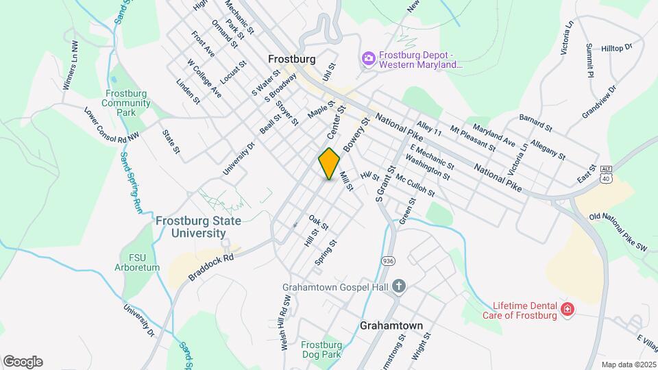 RentFrostburg Apartments - 86 Bowery St Map and Location Details