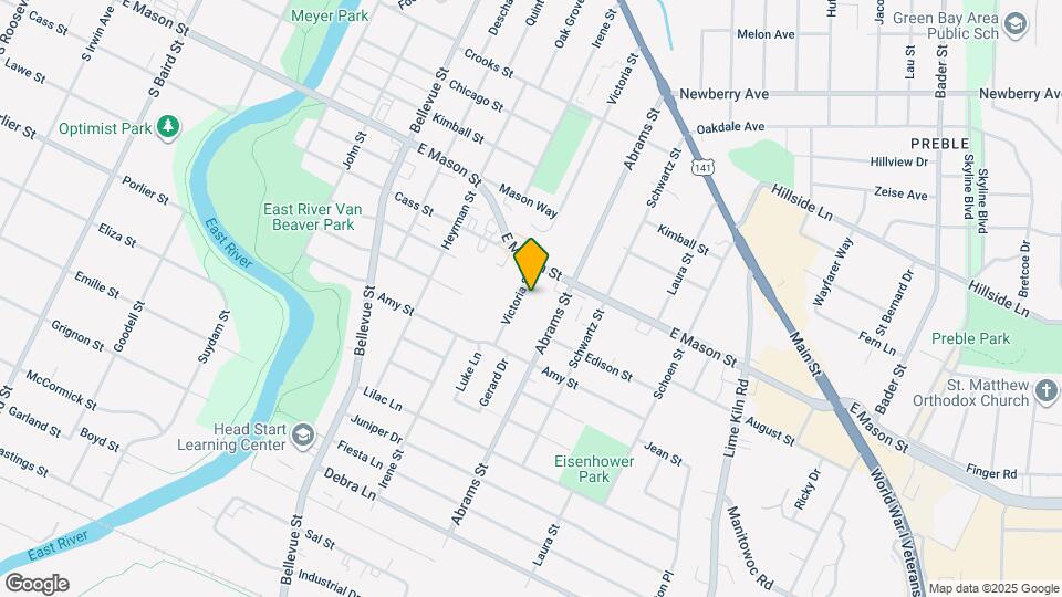 740 Abrams St Map and Location Details