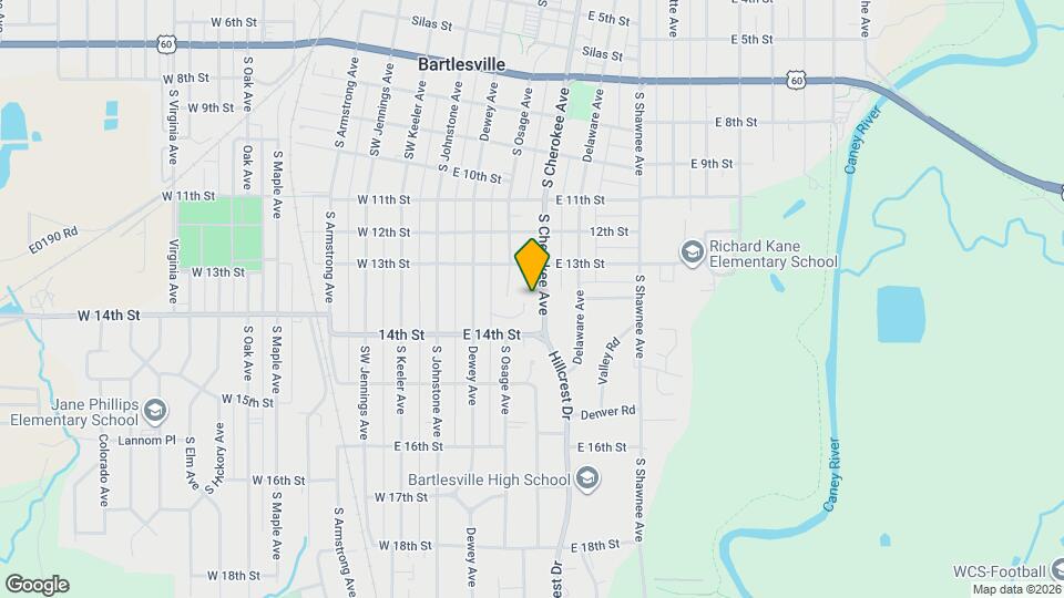 1325 S Cherokee Ave Map and Location Details