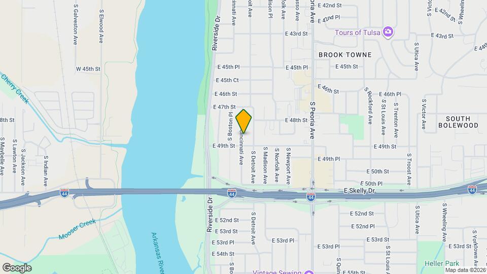 4761 S Cincinnati Ave Map and Location Details