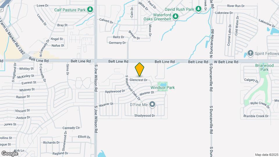 1041 Glencrest Dr Mapa y Detalles de la Ubicación