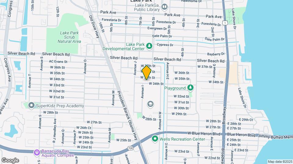 640 W 34th St Map and Location Details