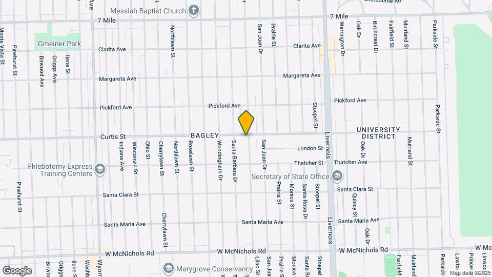 7601 Curtis St Mapa y Detalles de la Ubicación