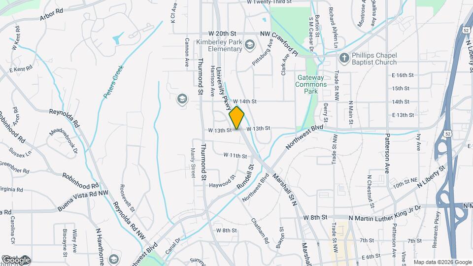 1008 W 13th St Map and Location Details