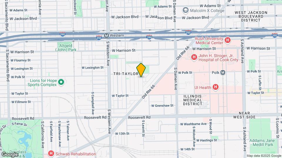 816 S Leavitt St, Unit Garden Map and Location Details