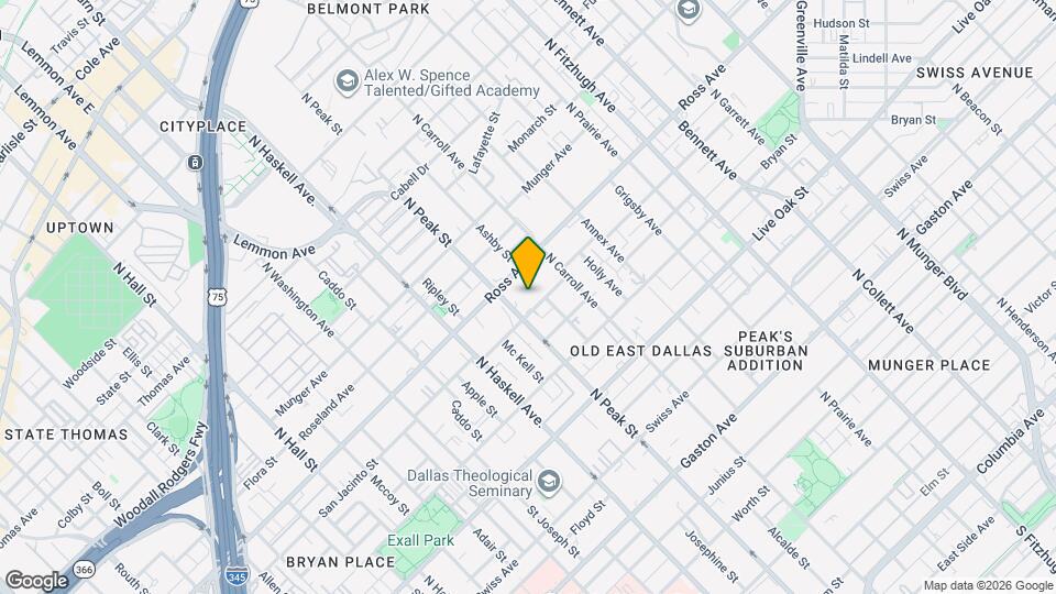 4315 San Jacinto St Map and Location Details