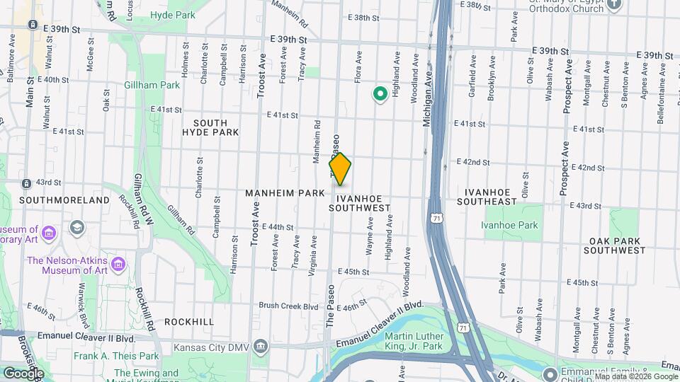 4247 The Paseo Map and Location Details