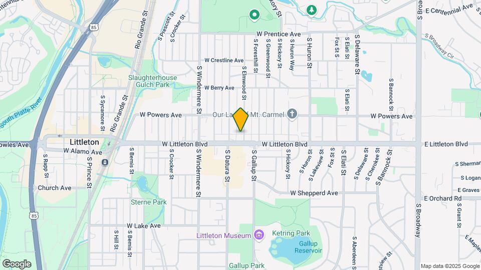 5685 S Elmwood St Map and Location Details