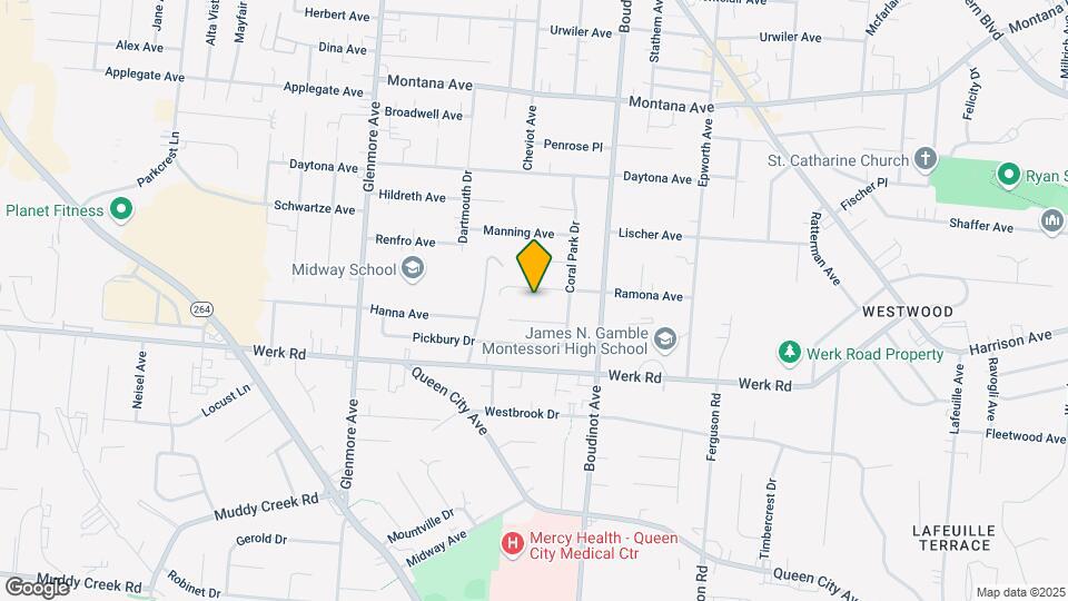 3129 Ramona Ave Map and Location Details