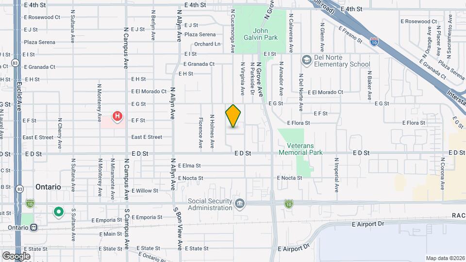 1095 E E St Mapa y Detalles de la Ubicación