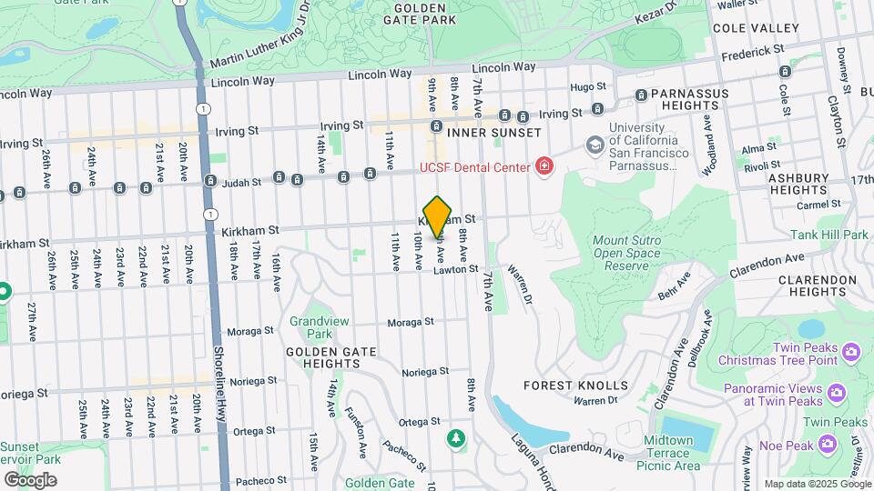 1551 9th Ave Map and Location Details